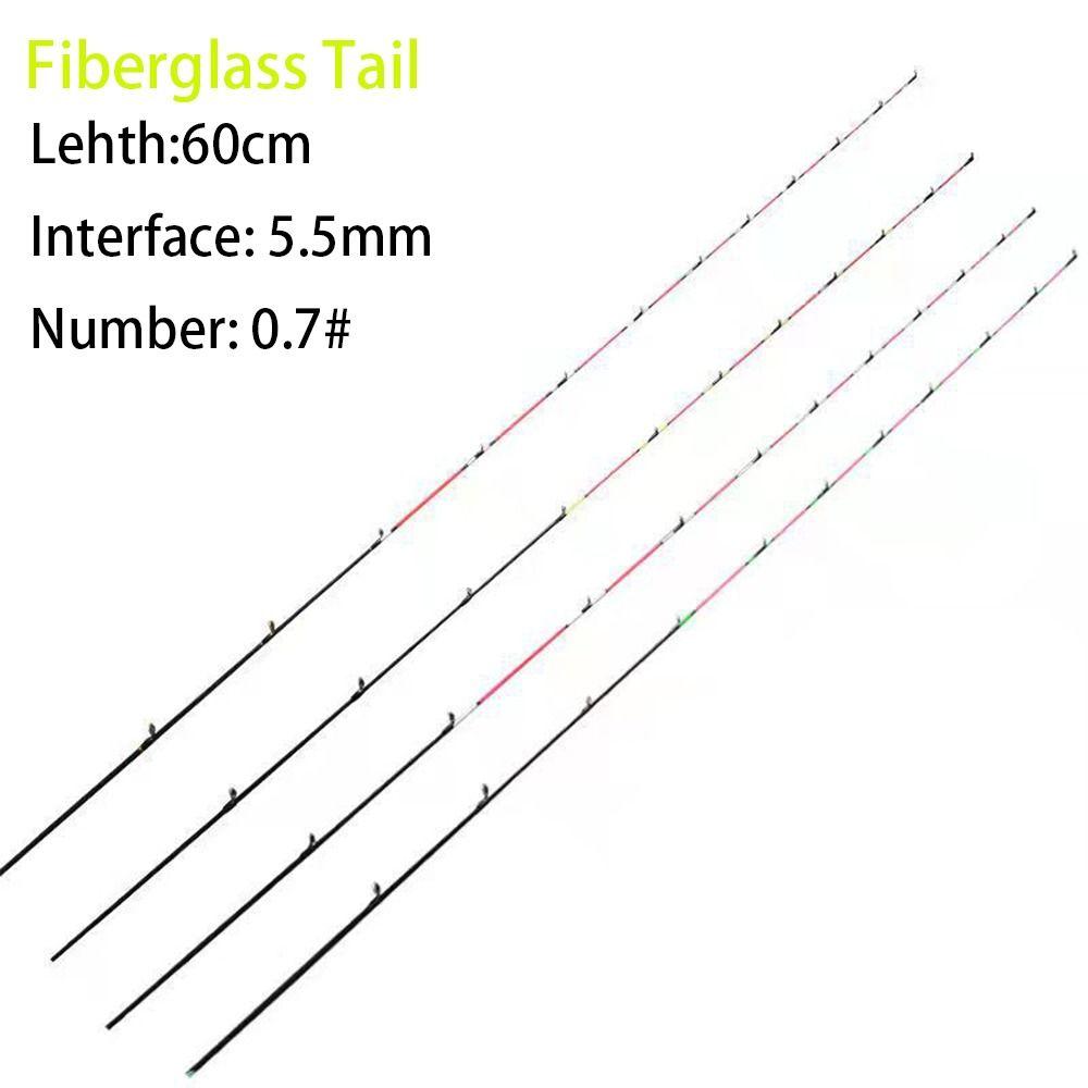 Fiberglass/Carbon Half-titanium Fishing Rod Tip Retractable Half/All Titanium Alloy Carbon Fiber Spinning Portable