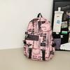 Letter Unisex Graffiti Backpack With Multiple Pockets For School And Campus