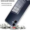 For Samsung Galaxy A06 4G Case TPU Clear Phone Cover + 3PCS Tempered Glass Screen Film 2.5D Arc Edge