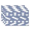 Chinese Blue White Cloud Table Mats Zen Style Cloud Motif Inspired Placemats Waterproof Heat Resistant Dining Decor for Kitchen