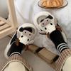 Nette Kuh Hausschuhe Weibliche Hause Innen Leinen Hausschuhe Für Paar Nicht-Slip Dicken Boden Outdoor Wolke Hausschuhe Slides Sandalen frauen