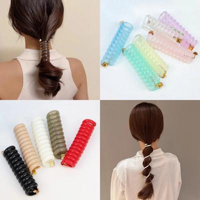 5/6/10PCS New Elastic Hair Rope Cute Girls Telephone Wire Line Elasticity Hair Band For Kids Scrunchies Party Hair Accessories