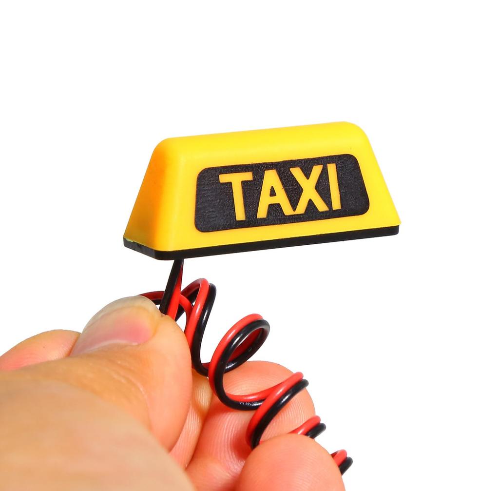 SHEAWA 18110 RC Car Light, LED Lamp, Taxi Light, Universal Modification Part, Compatible with Kyosho, Tamiya, and Other RC Cars (Yellow)