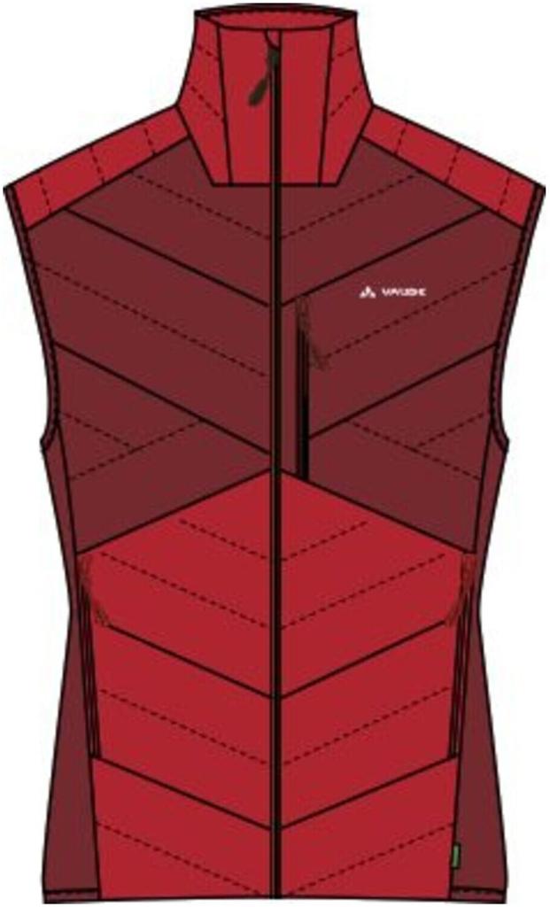 VAUDE Мужская куртка Sesvenna Vest IV красного цвета