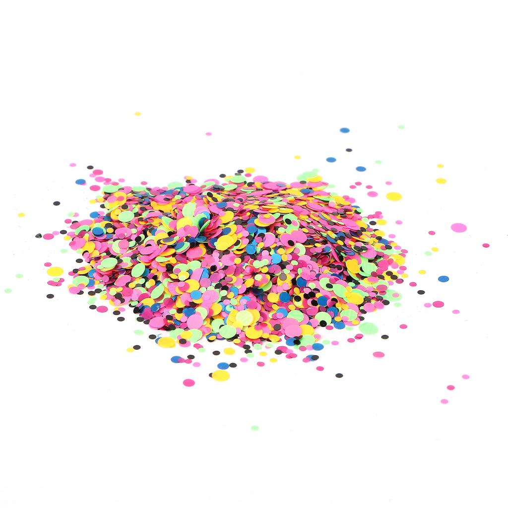 Circle Shape Chunky Glitter Cosmetic Nail Art Flakes Festival Crafts Sequins 50g