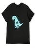 Cute Dino T-Shirt Plus Size Tops Boys Whites Unisexs T Shirts Casual Stylish