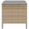Garden Dining Set Beige Poly Rattan