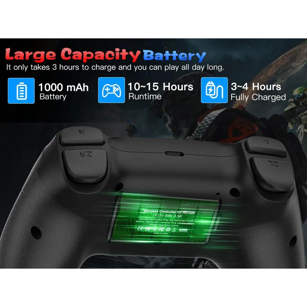 Controller for Nintendo Switch/Pc/Ios/Android Wireless Turbo Vibration Game Control Console Remote Accessories Gamepads