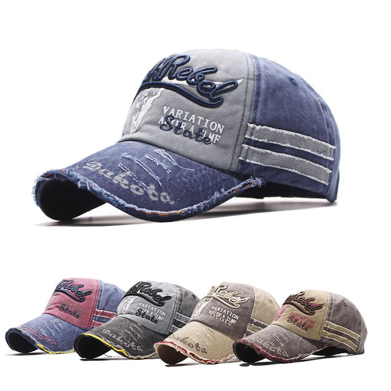 Popular old broken edge baseball cap washed full hat edged sun hat men's and women's new baseball caps