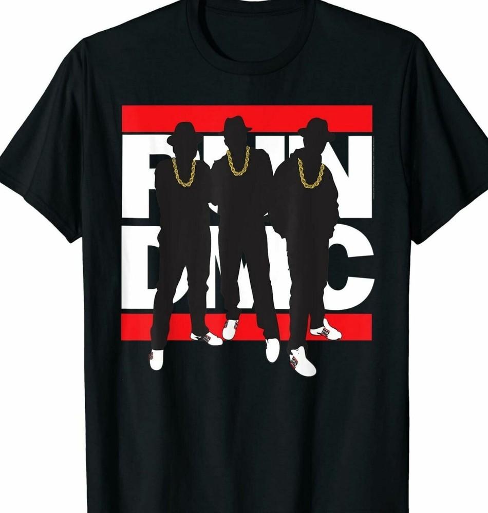 Run DMC Band Men T-shirt Black Cotton Tee All Sizes S to 5XL Unisex T-Shirt S