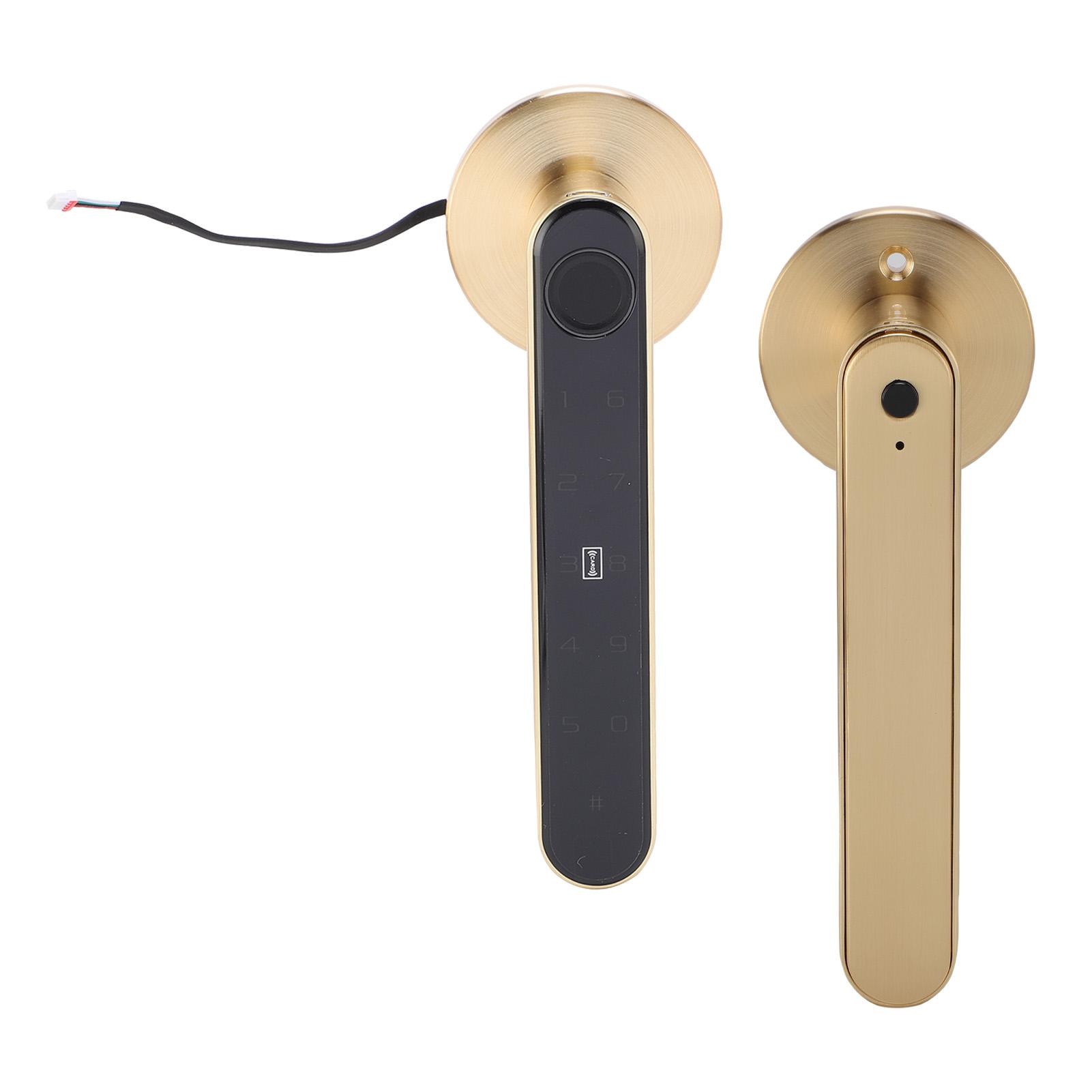 Serrure d'entrée de porte intelligente avec empreinte digitale, mot de passe, carte IC, 5 en 1 multifonction pour déverrouillage par application clé