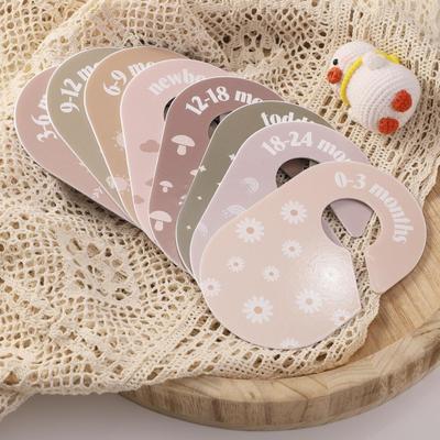 8Pcs Baby Closet Dividers Double-Sided Baby Clothes Organizer Newborn To Toddler Nursery Closet Dividers for Baby Clothes Easy Sorting