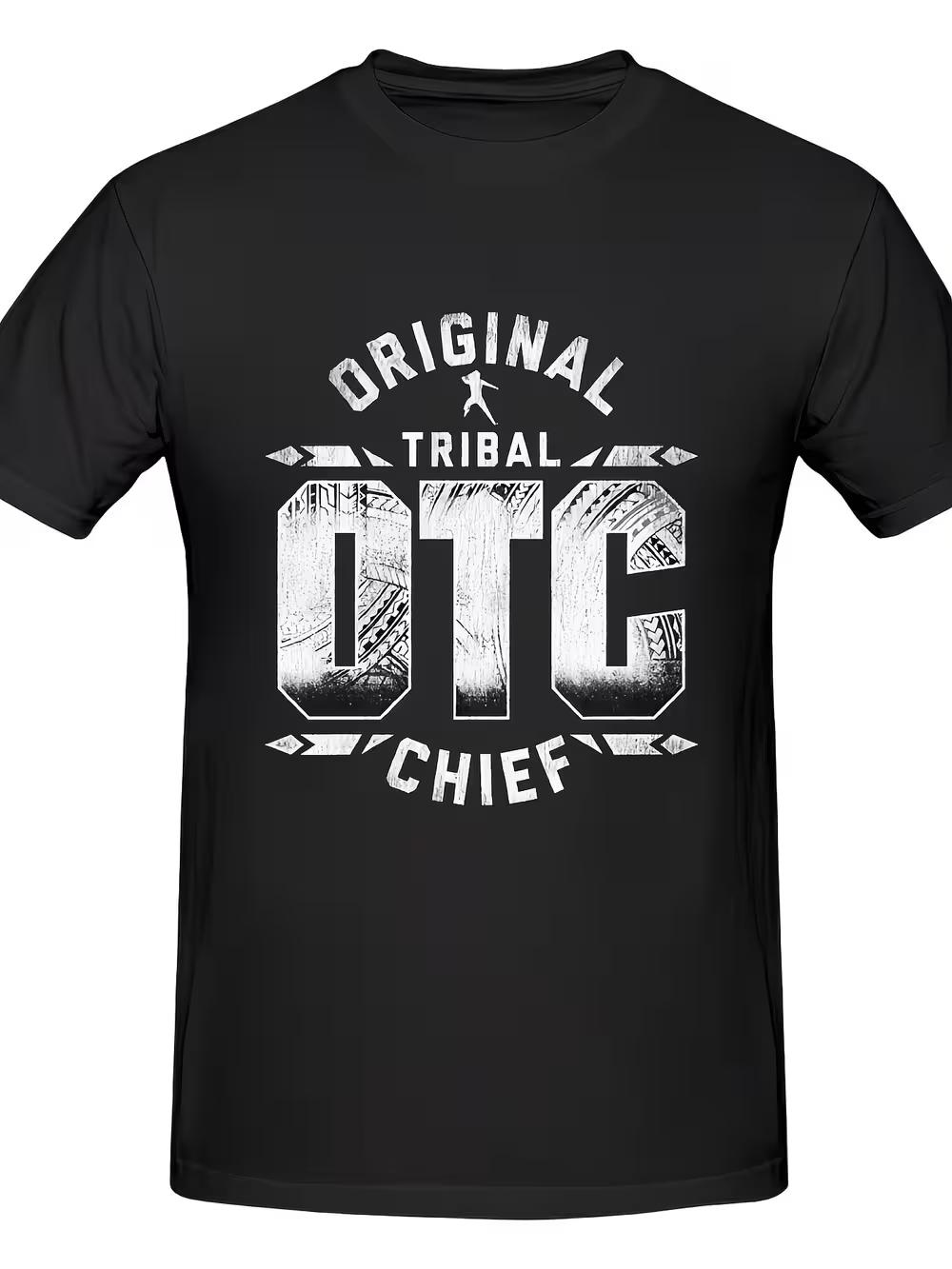Unisex T-shirt- Striking Tribal Chief Print L