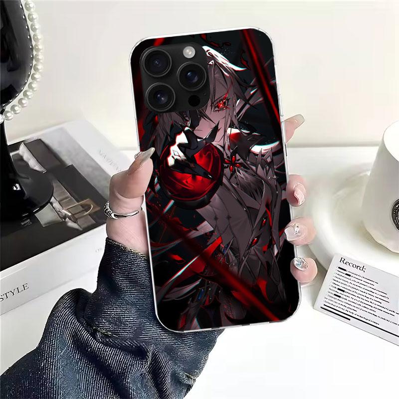 

Arlecchino Genshin Impact Soft Phone Case For IPhone 11 17 Air 16E 16 Pro Max 15 + 14 Plus 13 Mini 12 Apple 7 SE 8 Fundas Coque iPhone 12 Pro Max