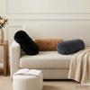 Cushion Cover 2 pcs HEERLEN Black Ø 15 x 40 cm PV Fleece