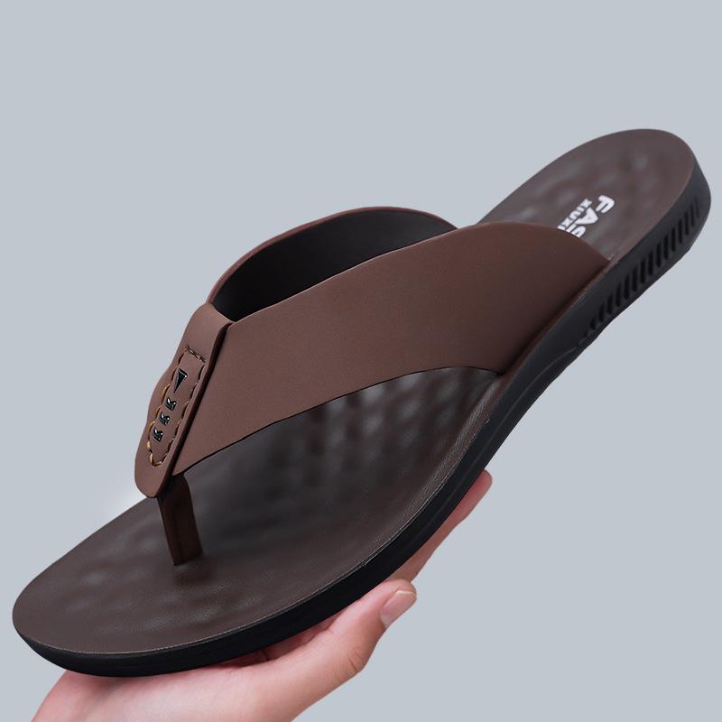 Men's 2026 Trendy Casual Non-slip Beach Flip-Flops: Comfortable & Breathable Thong Sandals