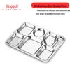 Jingbeier 304 Stainless Steel Divided Lunch Tray