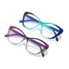 Fashion Gradient Cat Eye Frame Reading Glasses Unisex Trendy Style Presbyopic Spectacles Frames With Diopters 0 +1.0+1.5+2.0+2.5