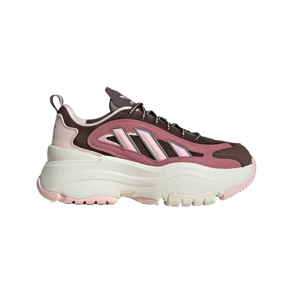 Adidas Originals Ozgaia Comfortable Non-Slip Wear-Resistant Breathable Low-Top Dad Shoes Women Sneaker Dark-Brown JS1657