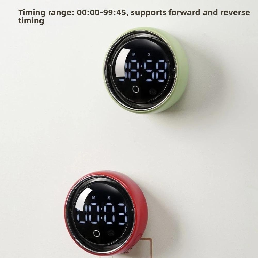 Round Magnetic Kitchen Timer Voice Controlled Intelligent Voice Timer Office