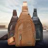 Men'S Crossbody Bags Men'S Chest Bag Designer Messenger Bag Leather Shoulder Bags Diagonal Package Large Capacity Bag For Travel