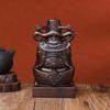 Ebony Grandpa Carving Ornament: Rosewood Handcrafted Home Decoration