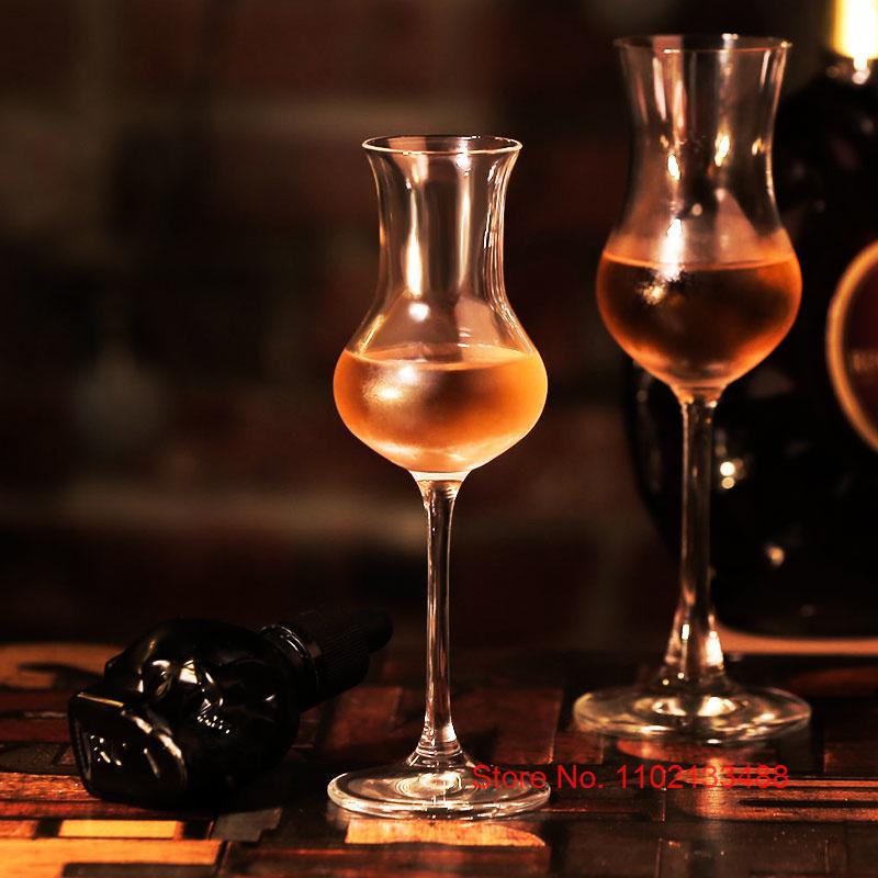 Vintage Designer Glass Whiskey Goblet Professional Fragrance-Smelling Cup Slim Waist Tulip Whisky Nosing Tumbler Brandy Snifters