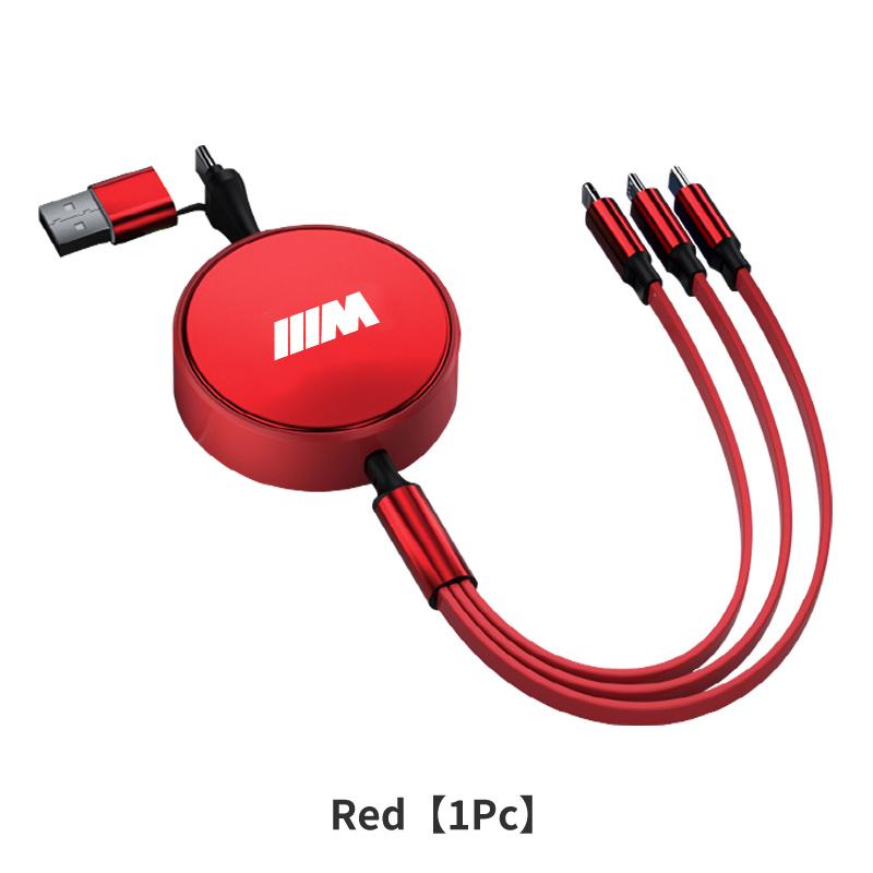 YABBF1 For BMW New 2025 Mobile Data Cable Multifunctional Telescoping Fast Charging Accessories For BMW E46 E90 E60 F10 E39 F30 E36 E87