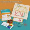 Montessori Wooden Geometry Nail Board for Early Math Education