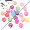 50pcs/lot 6-12mm Mix Color Round Cabochon Resin Beads Loose Beads For Jewelry Making DIY Necklace Bracelets Earring Accessories