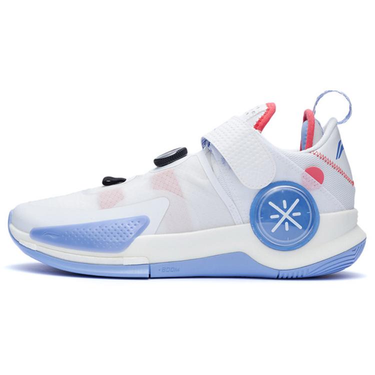 New LiNing Wade Fission 7 V2 Anti Slip And Wear Resistant Breathable Low Top Basketball Shoes Men's Standard White ABPR047-1