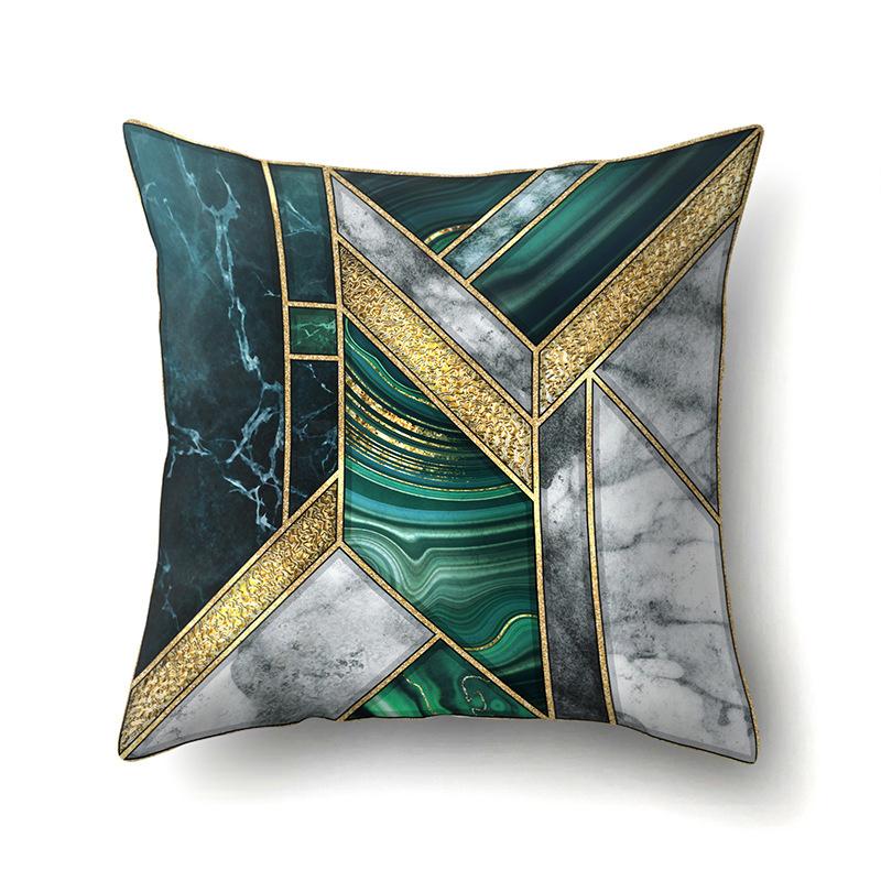 Geometric Simple Marble Print Pattern Cushion Cover Pillowcase Home Living Room Sofa Decorative Pillowcase