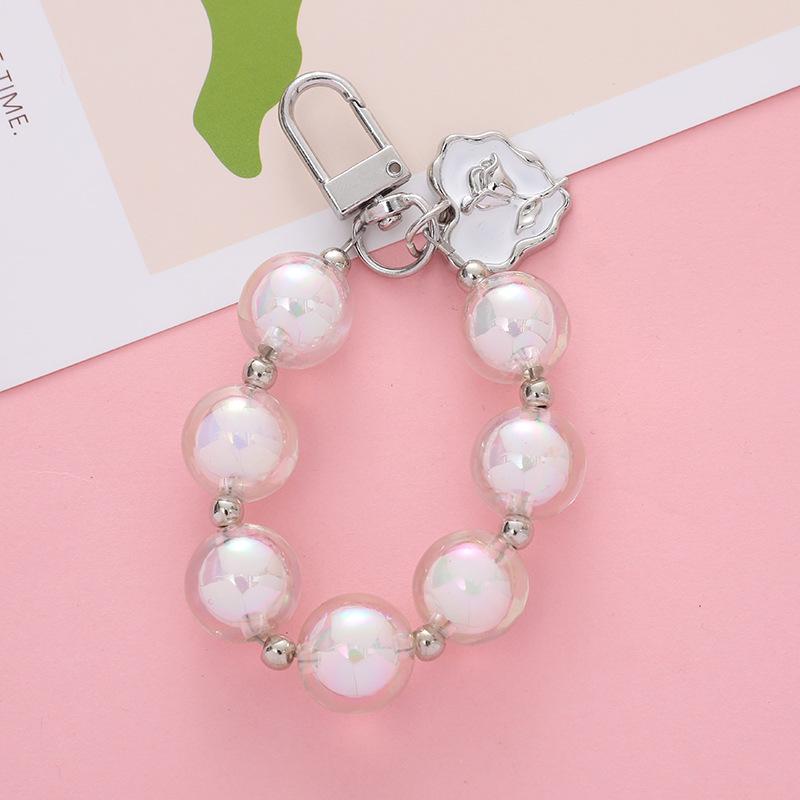 Rose Heart Alloy Keychain Pendant for Couples