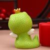 Resin Crafts Crown Snake Baby Figurine Traditional Mini Snake Ornament  Micro Landscape Decorations