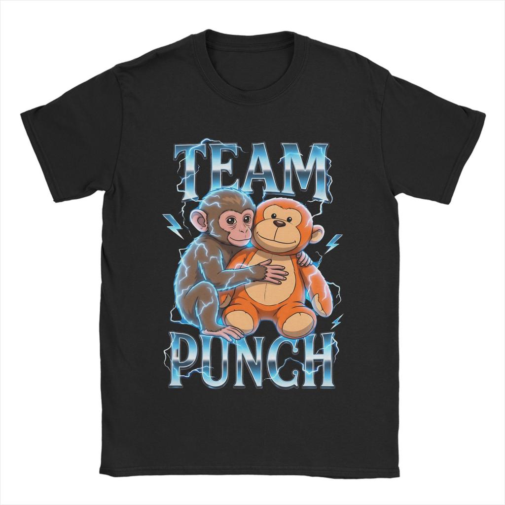 I Need Some Love Punch Monkey TShirts Unisex Women Creative Cotton Tee Shirt Short Sleeve T Shirts Gift Idea Clothing