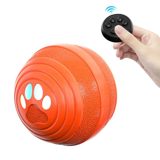 Interactive Dog Ball Smart Toy with 4 Modes Small Medium Dogs Automatic Rolling Bouncing Waterproof Rechargeable Dog Toy