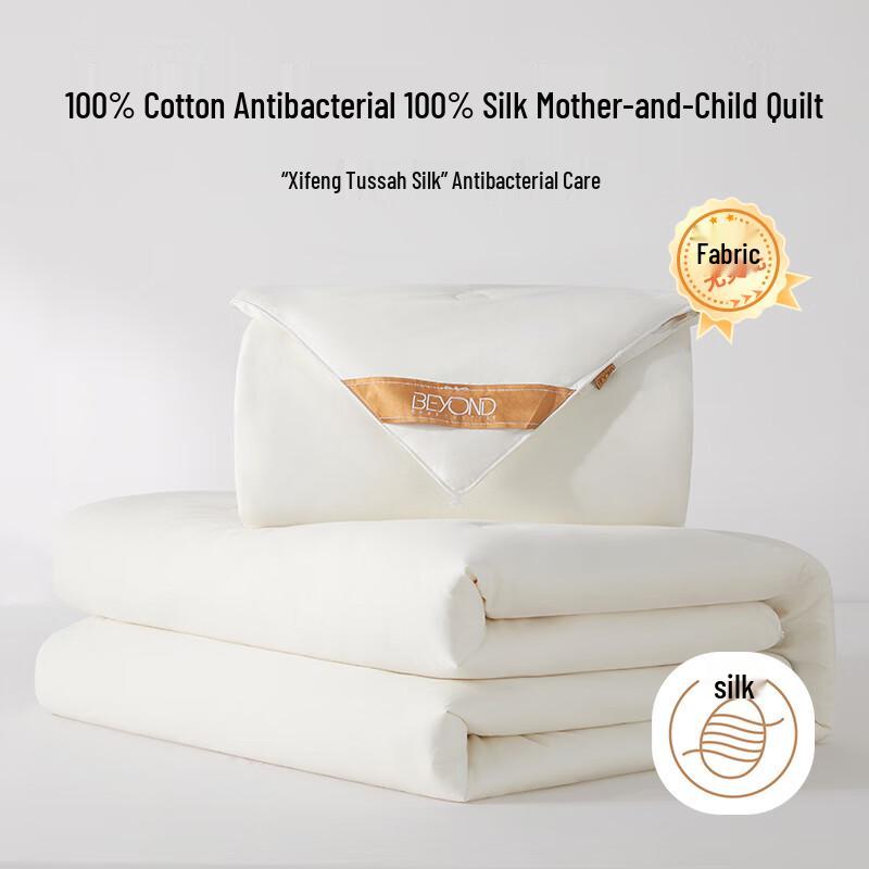 BEYOND HOME TEXTILE All-Season 100% Tussah Silk Two-in-One Duvet