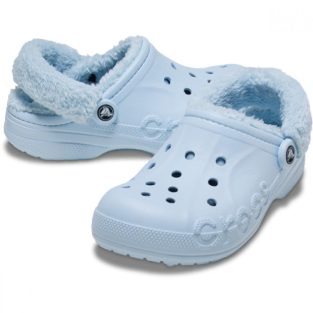 Crocs Baya Lined Fuzz Strap Clog