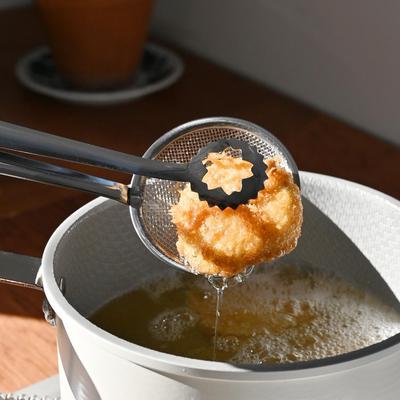 Pince à frire passoire en acier inoxydable