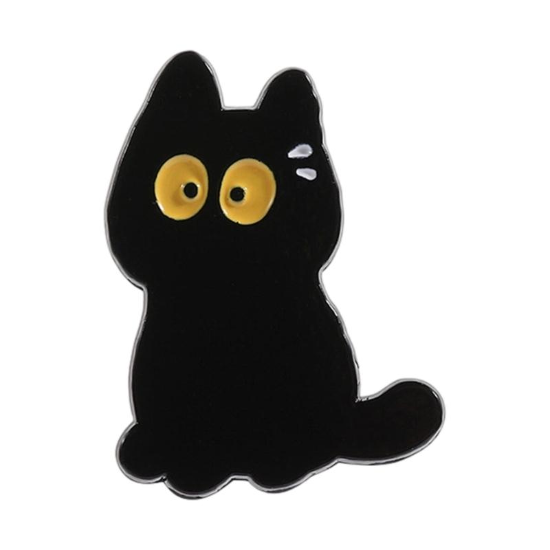 

Delicate Animal Theme Metal Pin Stylish Miniature Cats Shaped Brooch Jewelry For Clothing Accessories