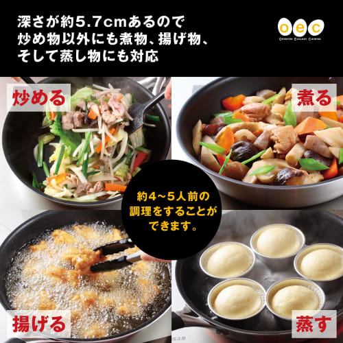 Kai Corporation IH-Compatible Frying Pan, 25cm, with Lid, by Masayo Waki, O.E.C. DY5200