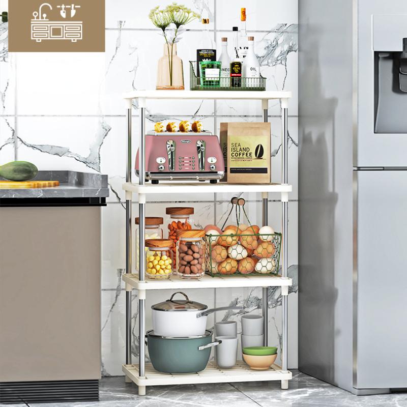 Stainless Steel Detachable Rack Kitchen Tableware Shelves Bathroom Storage Rack Holder Table Storage