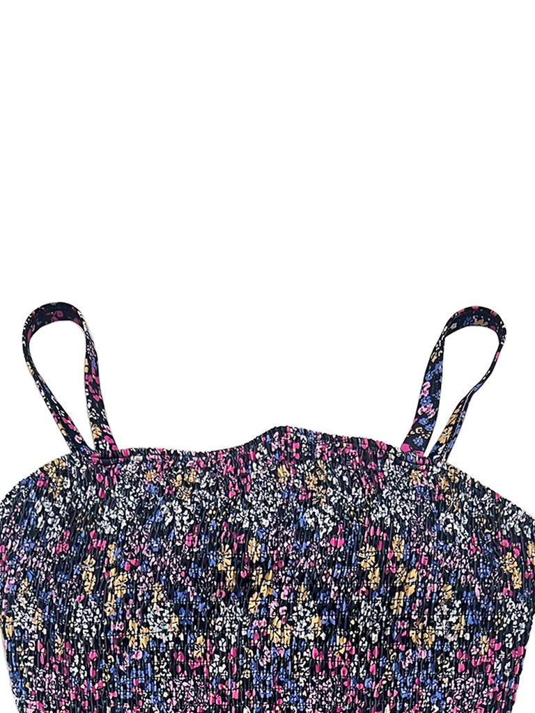 2026 Plus Size European & American Digital Print Skirted Bikini with Tummy Control & Slimming Split Design