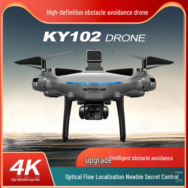 KY102 HD Drone: Enhanced Obstacle Avoidance, Optical Flow, 4-Axis Flight, Remote Control Aerial Photography.