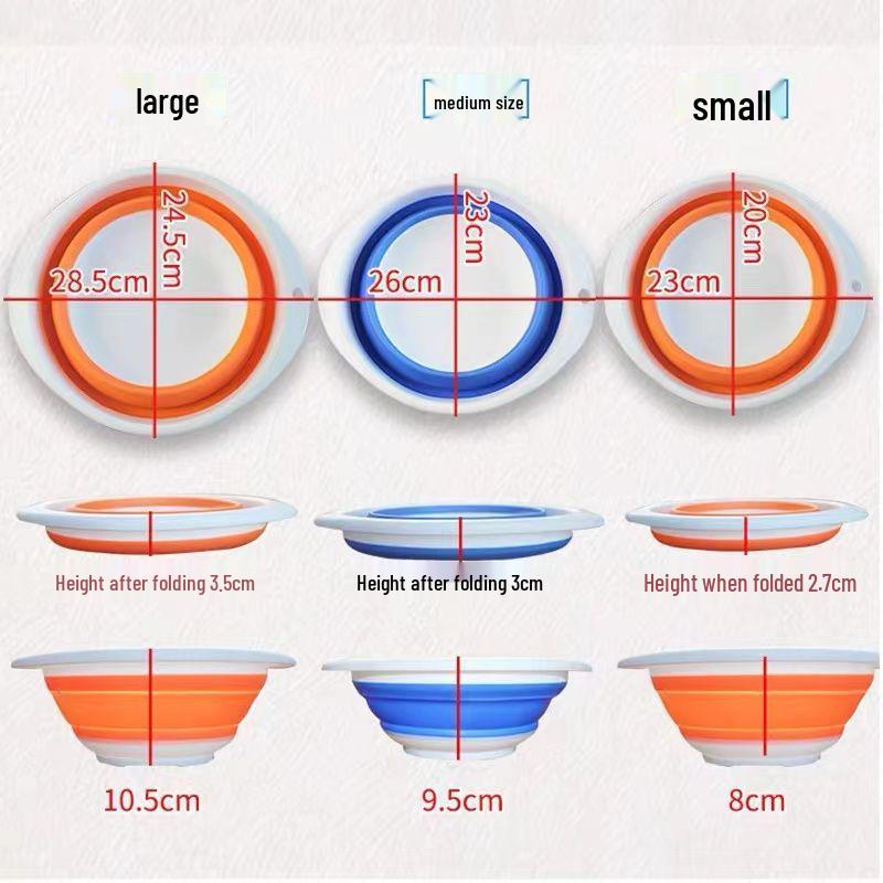 

Foldable Non-stick Bait Tray & Dough Mixing Bowl Set - Portable Fishing Tackle & Small Accessories. Small Foldable Bait Tray