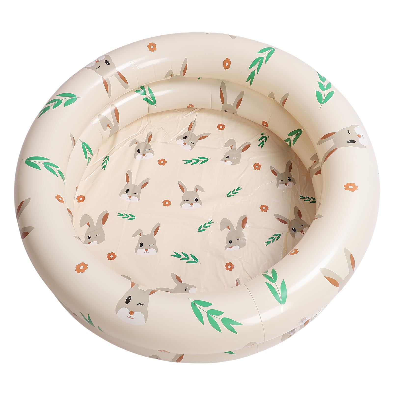 Надувной бассейн для мальчиков девочек Утолщенный Складной ПВХ Надувной Бассейн для Двора Надувной Бассейн с Шариками для Beige Rabbit