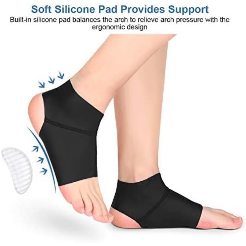 Ankle Brace with Arch Support, Arch Brace, Compression Ankle Arch, with Gel Pads for Plantar Fasciitis (1 Pair)