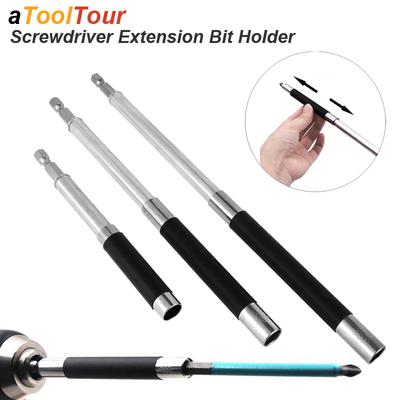 Magnetic Screwdriver Bit Holder Telescopic Hex Adapter Quick Release Drill Extension Rod Batch Bar Chuck Nut Screw Strecthable