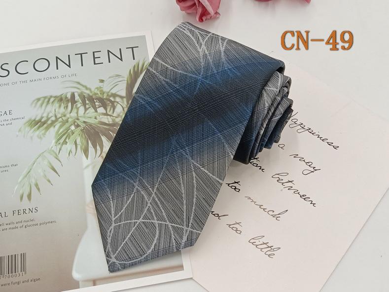 Herren Formell 8cm Schwarz Gestreifte Krawatte, Polyester-Seide, Jacquard Garngefärbt, Handgestrickt.