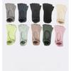 Silicone Non-slip Yoga Socks Women Backless Breathable Toeless Floor Pilates Socks Five-finger Indoor Workout Dance Sports Socks
